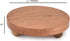NIRMAN Counter/Plant (5.5" 5.5" 1.5"), (Set 2) Display Stand Round Acacia Wood Stand for Display Wooden Stand