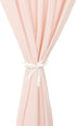 Light Peach Chiffon Table Runner, 27x120 Inches Long for Baby Shower and Wedding Decorations