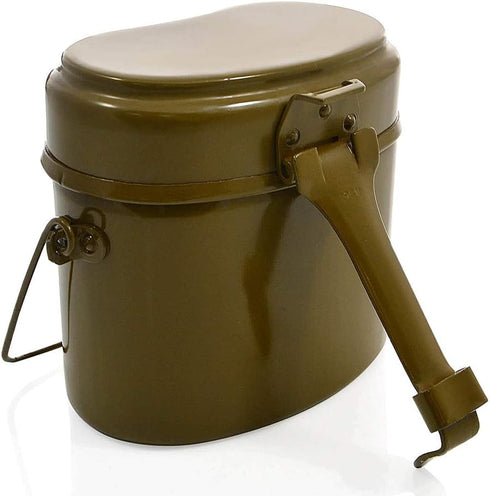 Books.And.More Original Soviet Russian Army Soldier Mess & Griddle Kit, Canteen Pot Lunch Box