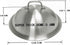 ZBXFCSH Griddle Accessories - Heavy Duty 12 Inch Round Basting Cover, Stainless Steel Cheese Melting Dome