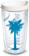 Tervis South Carolina Double Walled Insulated Tumbler Travel Cup, 16oz, Made in USA, Keeps Drinks Cold & Hot
