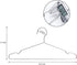 Seropy Coat Hangers, 10 Pack Heavy Duty Stainless Steel Hangers with Non Slip Grooves, 16.5 Inch Ultra Thin Metal