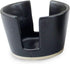 Roro Ceramic Matte Black Sponge Holder for Kitchen Sink, with Unglazed Underneath