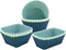 12 Pack Reusable Silicone Cupcake Baking Cups, Standard Round, Square & Rectangle Muffin Liners, Non-Toxic, BPA Free