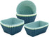12 Pack Reusable Silicone Cupcake Baking Cups, Standard Round, Square & Rectangle Muffin Liners, Non-Toxic, BPA Free