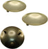 2Pcs Decorative Iron Plate Candle Holder Set - 4.33 Inch Elegant Gold Pedestal Stands for Home, Wedding, Birthday