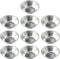 10 Pack Mini Egg Tart Tins, NonStick Tiny Pie Muffin Cupcake Pans, Silver