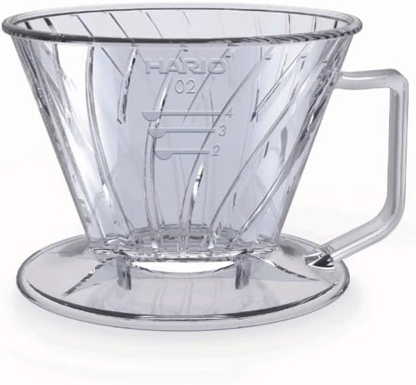 Hario Pegasus Flat Bottom Dripper, Size 02, Clear
