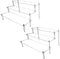 Acrylic Riser, 2 Pcs Clear 3 Tier Display Risers for Cologne, Amiibo, Funko POP Figures, Cupcake, and Cosmetic Holder
