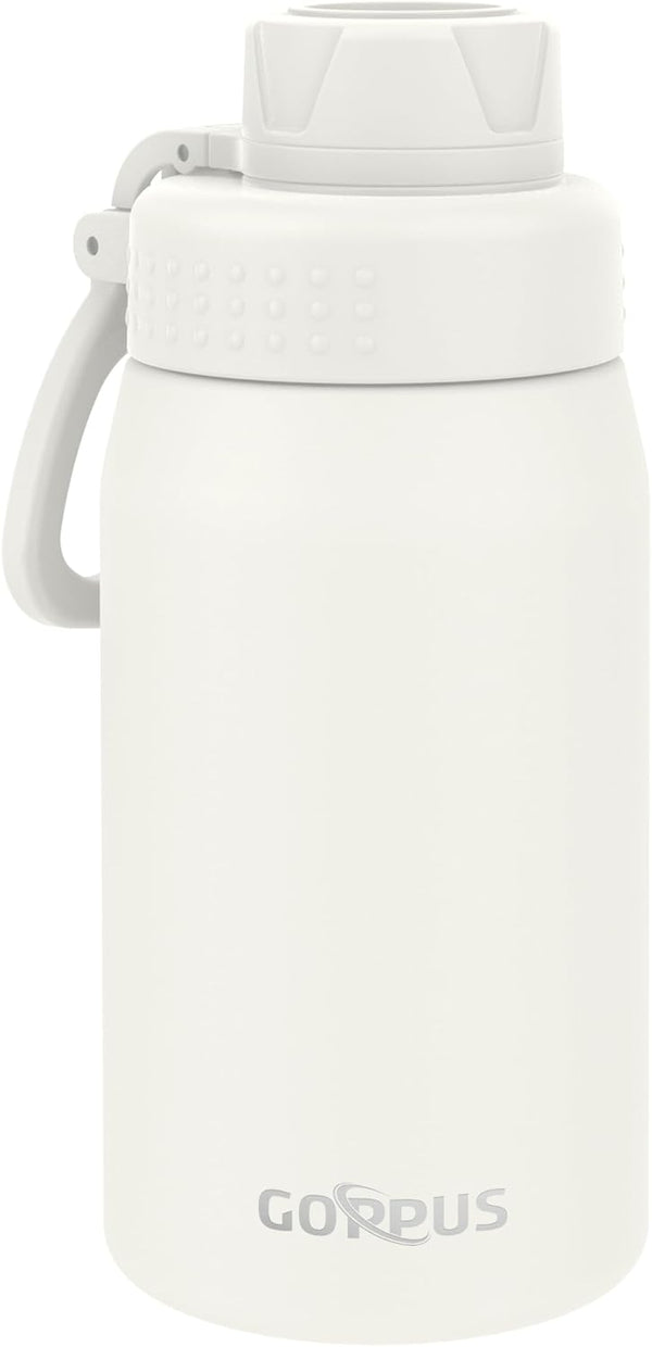 GOPPUS 15oz Kids Water Bottle with Spout Lid, Toddler Water Bottle, Stainless