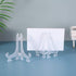 Artliving 5 Inch Clear Plastic Easels, Stand/Plate Holders for Displaying Pictures at Weddings, Home Decoration,