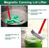 4 PCS Canning Kits - Include Magnetic Lid Lifter and Bubble Popper, Heat Resistant Home Easy Canning Tools (Red+Green)