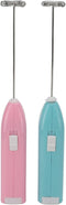 2 Pcs Mini Hand Mixer, High Frequency Motor, One Hand Control, Rustproof Stainless Steel Electric Stirrer for Household