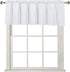 Home Queen Waffle Curtain Valance Window Treatment for Kitchen Bathroom, Set of 1, 60 X 16 Inch, Solid White
