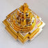 Sri Yantra, Meru Yantra, Sri Chakra in Brass Size 2" Inch - 3D, Spiritual Powers, Vaastu Dosh, Prosperity