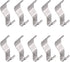 10 Piece Vinyl Siding Hooks, No Hole Heavy Duty Hanger, Jagged Design for Increased Grip