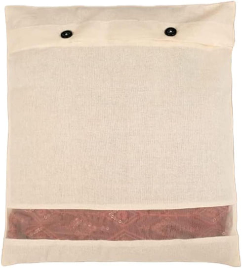 Mayatra's Pack of 5 Saree Storage Bags - Wardrobe Organizer For Storage - Saree Bag For Clothes Storage -Transparent Cloth Storage Cover (14 * 16 inches) by Mayatra's