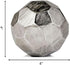 Modern Day Accents 3618 Silver Facetado Sphere, Decorative Balls, Home Office Room Decor, 4" D Centerpiece