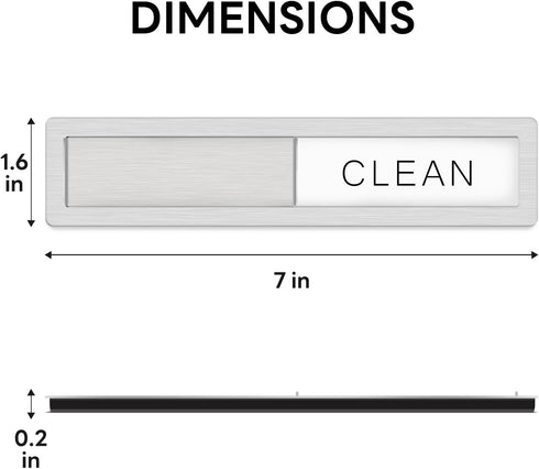 KitchenTour Dishwasher Magnet Clean Dirty Sign, Premium Stainless Steel Grade 304 Non-Scratch Magnet for Dishwasher,