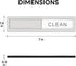 KitchenTour Dishwasher Magnet Clean Dirty Sign, Premium Stainless Steel Grade 304 Non-Scratch Magnet for Dishwasher,