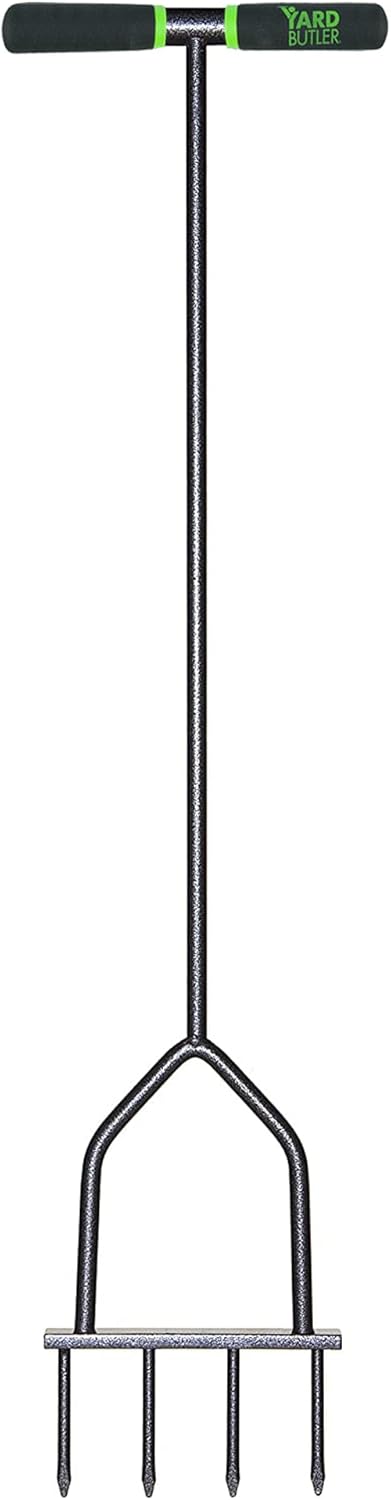 Yard Butler Spike Aerator, Durable Lawn Aerator for Easy Lawn Care & Healthy Growth