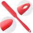 4pcs Silicone Spatula Set, Heat Resistant Cake Cream Butter Spatulas, Non-Stick Flexible Baking Tool (Red)