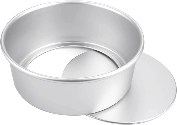 8 Inch Round Cake Pan, Non-Stick Cake Baking Pans with Removable Bottom, Aluminum Cheesecake Pan, Chiffon Cake Mould