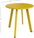 Round Outdoor Side Table with Square Feet - Perfect for Patios and Balconies