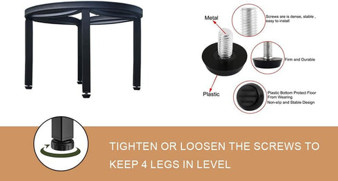 Zhongma Set 3 220 LBS of Fully Assembled Metal Plant Stand for Heavy Potted Plant for Home Indoor and Outdoor, Capacity