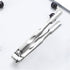 2 Pcs Ice Tongs for Ice Bucket - Premium Stainless Steel with Teeth for Serving Ice, Sugar Cubes, Tea Party (Silver,
