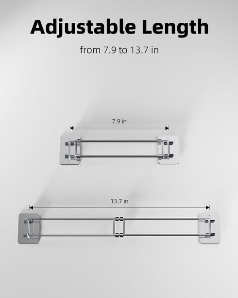 7.9-13.7 inches (3 Pack) FOCSPROD RV Shower Corner Storage Bar, RV Bathroom Travel Trailer Storage Organization Coner