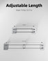 7.9-13.7 inches (3 Pack) FOCSPROD RV Shower Corner Storage Bar, RV Bathroom Travel Trailer Storage Organization Coner