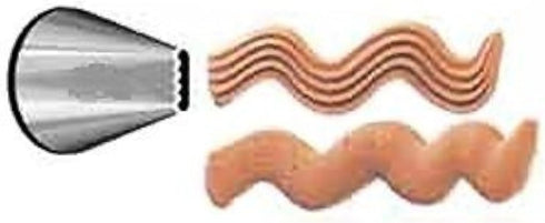 Ateco #46 Ribbon Pastry Tip - Stainless Steel