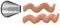 Ateco #46 Ribbon Pastry Tip - Stainless Steel