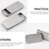 Hemoton 20pcs Rectangular Slide Top Tinplate Box, Sliding Cover Push-Pull Tin Box for Candies Jewelry Crafts Lip Balm