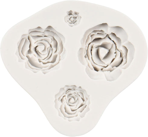 Rose Mold, Rose Flower Silicone Fondant Cake Molds for Cupcake Topper, Cake Decoration, Chocolate Candy