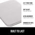 GORILLA GRIP Memory Foam Bath Rugs, Soft Absorbent Velvet Bathroom Mats, Machine Washable, 30x20 Light Gray