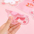 Set 4 Accessories(4.3in) Sakura Coasters of Kawaii Cup Mat Anti-Skid Pot Bowl Pad Placemats PVC Cherry Blossom Coaster