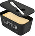 Large Plastic Butter Dish With Lid And Knife,Food Grade PP Butter Holder