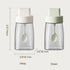 Kitchen Sodium Calcium Glass Spice Jars, Seasoning Box Set of 3 with Airtight Cap, Retractable Spoon and Lid Design