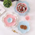 Chic Glossy Sakura Shaped Sauce Dish, 3'' Porcelain Serving Dish, Sushi Dipping Bowls