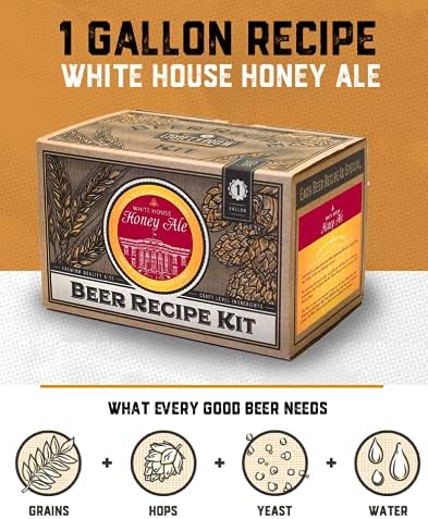 Craft A Brew Recipe Kit - White House Honey Ale Refill - 1 Gallon - Ingredients for Home Brewing Beer