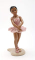 20901 African American Ballerina in Pink Dress, 6 1/8" H