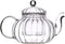 Glass Teapot with Infuser, Loose Leaf and Blooming Tea Maker, Stovetop Safe Kettle