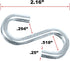 Paracord Planet S-Hook - 1/4 Inch, Metal Hanging Hooks, Available in 5, 10, and 25 Packs