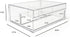 Isaac Jacobs Multi-Sectional Tray Organizer with Lid (6.7" L x 8.6" W x 3.4" H), 3-Compartment Storage for Makeup,