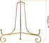 uxcell 7 Inch Iron Decorative Plate Stand - 2Pcs Metal Easel Folding Display Stand for Photo Frame, Gold