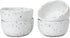 roro Exquisite Handmade Ceramic Stoneware Speckled Spotted White Sauce Bowls - Set of 4 - Versatile, Microwave-Safe, and Dishwasher-Safe Dinnerware by roro