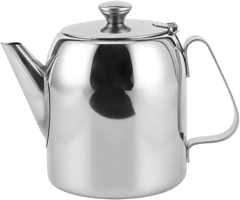 Coffee Pot Teapot Stainless Steel Tea Kettle, Short Spout Pour Over for Home Kitchen, Hotel, Restaurant (32oz)