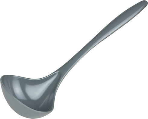 Hutzler 11 Inch Soup Ladle, Melamine, Steel Gray
